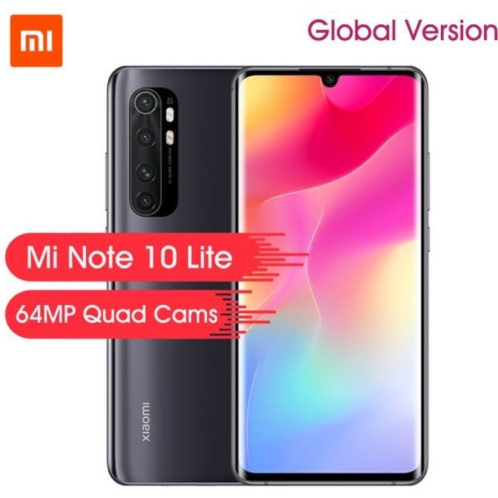 Xiaomi Mi Note 10 Lite 64go Noir Achat Smartphone Pas Cher Avis Et Meilleur Prix Cdiscount