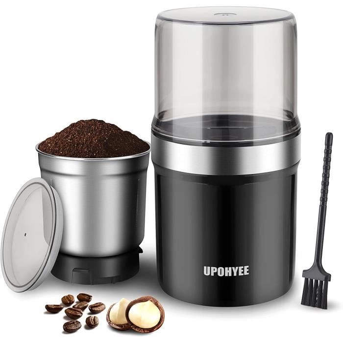 Moulin à Café Électrique 350W Bol Amovible 120g Grande Capacite Broyeur Multifonctionnel Avec Qualite Alimentaire Lames En Acier Inoxydable 91827316