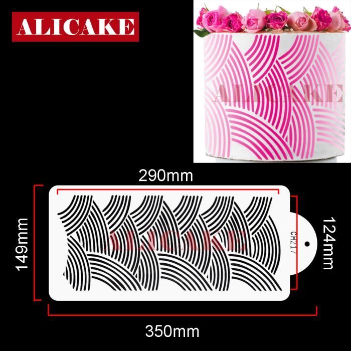 Moule Silicone Dentelle Moules à Gâteau Dentelle WMUVAZA 2 Pièces - Pochoirs Fondant Silicone Pochoir Décoration Pâtisserie