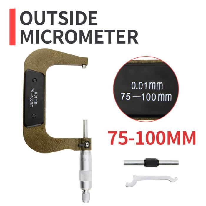 MICROMETRE,75100mm OutsideMicromètre extérieur jauge métrique en