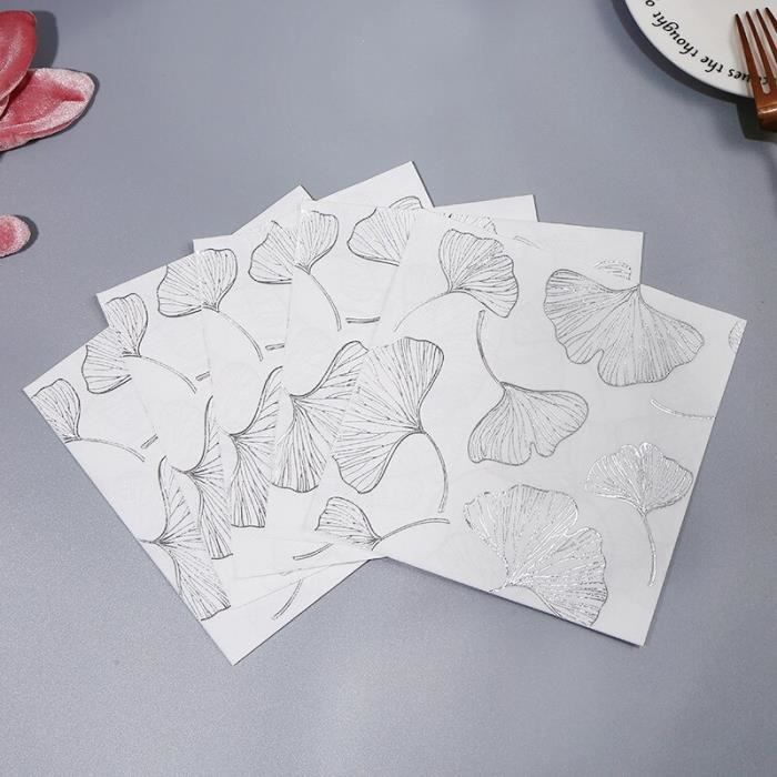 JEBBLAS Lot De 100 Serviettes Cocktail Jetables Effet Lin Noir – 20,3 X 20,3 Cm – Idéal Mariage, Apéro, Anniversaire
