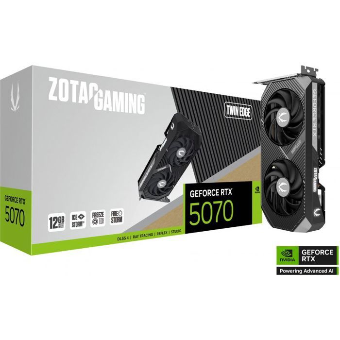 Carte Graphique Zotac GAMING GeForce RTX 5070 Twin Edge – 12 Go GDDR7, PCIe 5.0 - vue 5