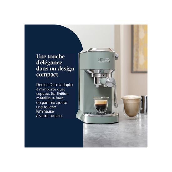 Machine à expresso DELONGHI EC890.M Dedica Duo Métal chez
