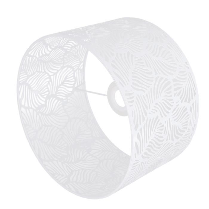 Abat-jour Papier Origami Nordique Rond Blanc – Design Créatif Scandinave, Lumière Douce & Ambiance Romantique – Ø43 X H25 Cm
