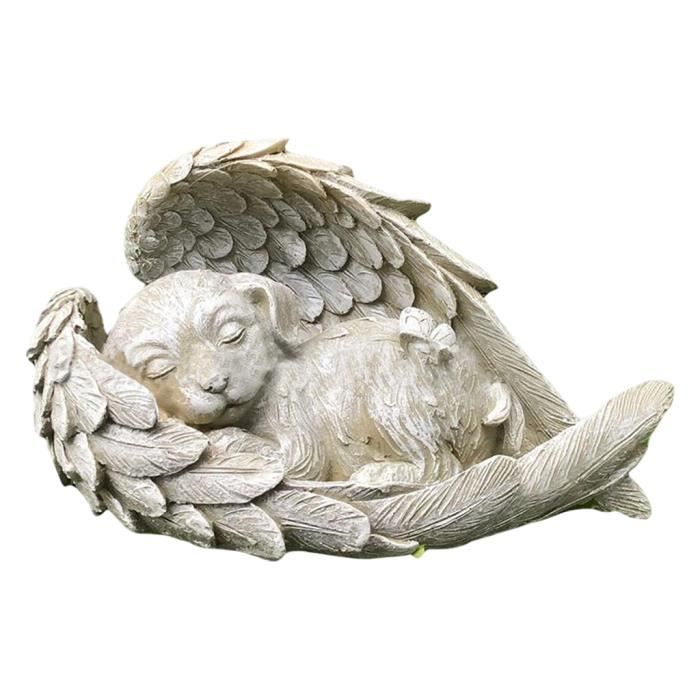 Figurine Ange De Représentant L'amitié, Ange Statue La Commémoration d'un  Chien, Cadeau De Souvenir pour Les Propriétaires d'animaux De Compagnie