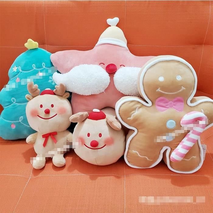 Coussin De Noël En Forme De Bonhomme En Pain D'épice, Décoration De Canapé, Coussin De Noël, Coussin Mignon, Peluche, Convient Pour Le Salon, Le Lit | Leroy Merlin
