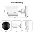 caméra de sécurité extérieure fente pour carte SD et nuage IP Cam sans fil 1080p étanche Vision nocturne système de Surveillance-2
