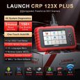 LAUNCH CRP123X Plus Valise Diagnostic Auto Multimarque OBD2 Scanner Lecteur de Code pour Tout les systèmes en Français-2