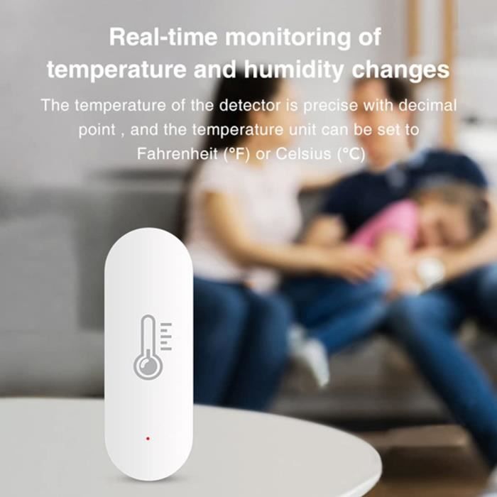 KlassFan Thermafeel : Thermomètre Hygromètre WiFi Connecté avec Application  Tuya