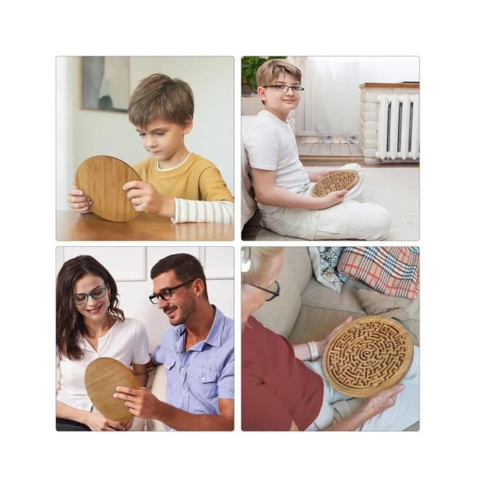 Jeu de société Labyrinthe en Bois, Puzzle Labyrinthe,Jeu de Puzzle