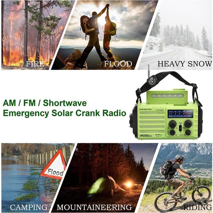 Sirène D'alarme Manuelle Raid Aérien Avec Trépied Et Manivelle - Système D'alerte D'urgence Vintage