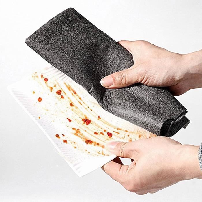 Acheter Chiffon de nettoyage magique épais, 5 pièces, serviettes en  microfibre réutilisables tout usage, sans traces