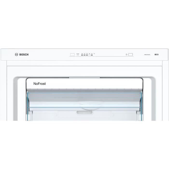 BOSCH Congélateur armoire vertical blanc Froid statique 82L Autonomie 25h 3 tiroirs | Leroy Merlin