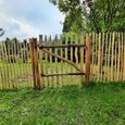 BOGATECO Lot de 3 poteaux de clôture en bois traité pour clôture de 500 cm de haut - 120 cm de haut - Fabriqué en Europe-3