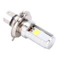 TMISHION ampoule LED de moto Lampe de phare de moto LED Light H4 COB Chip Module Ampoule High Low Beam DC12‑80V-3