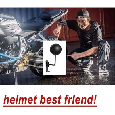 Porte Casque Moto Mural Rotation à 180 Degrés Support Pour Casque Moto Crochet Pour Accrocher Le