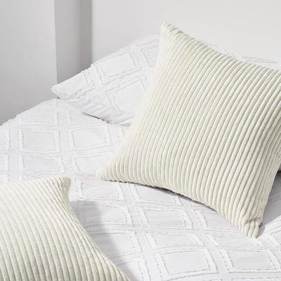 Housse De Coussin Velours Marron 45x45 Cm - Decoration Canapé, Lit - Fermeture éclair Invisible