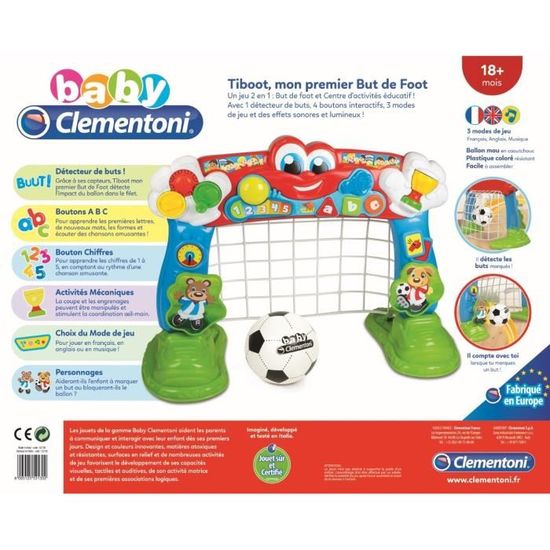 Clementoni Baby Tiboot Mon Premier But De Foot Jeu D Eveil Cdiscount Jeux Jouets