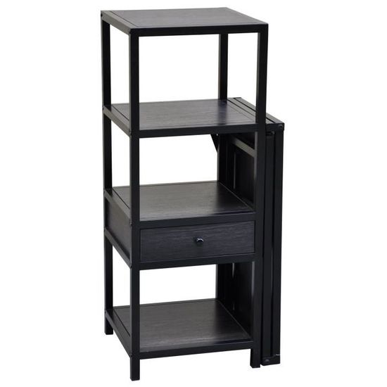 Bureau Gain De Place Carolina Bois Vintage Achat Vente Bureau Bureau Gain De Place Carolina Bois Metal Cdiscount