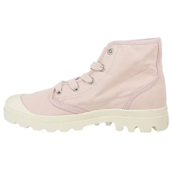 Baskets montantes - PALLADIUM US PAMPA Rose pale - Cdiscount Chaussures