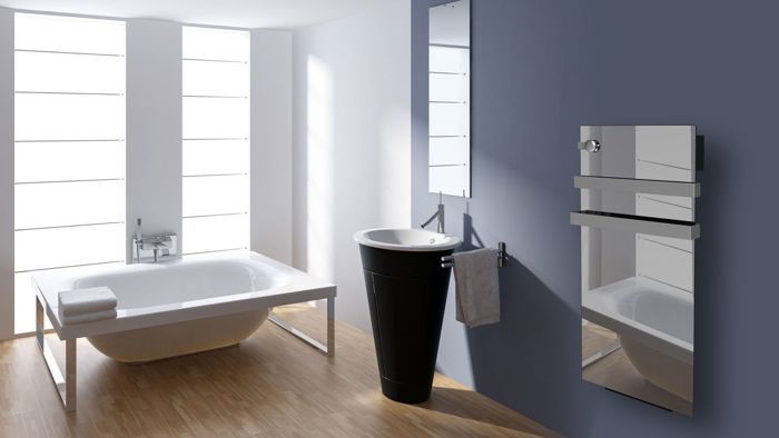 Radiateur sèche-serviettes électrique 900 W miroir – Le Monde du Bain