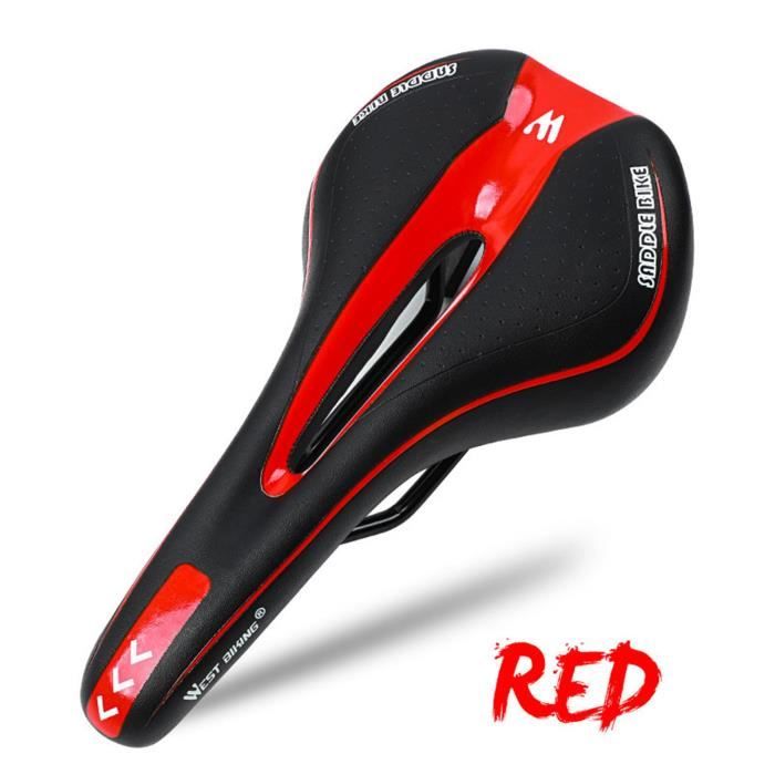 Selle De Vélo Confortable Large Sans Nez - Coussin PU Épais Pour VTT, Vélo De Route Et Urbain, Hommes Et Femmes