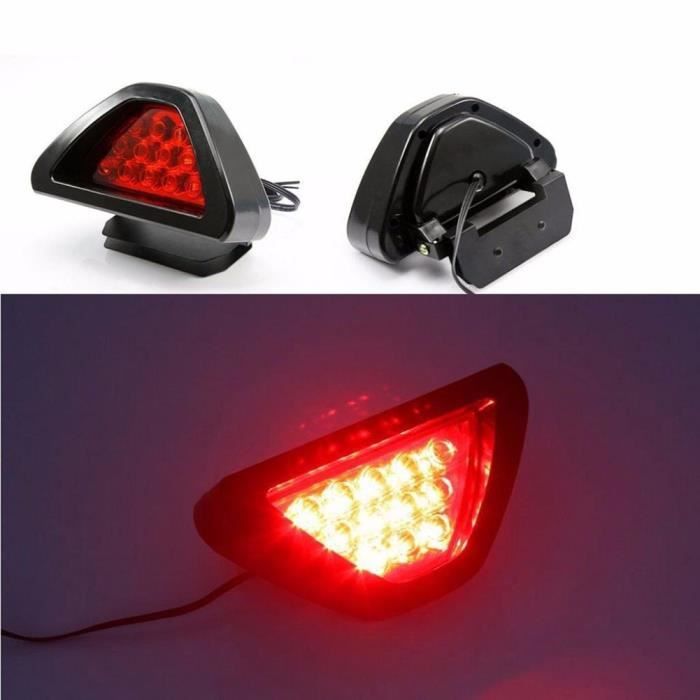 Feu Arrière Led Universel Voiture Moto F1 Style 12 LED ArrièRe Feu Stop Stop LumièRe TroisièMe Phare Berlingo Feu Arrière Led Universel Voiture Moto F1 Style 12 LED ArrièRe Feu Stop Stop LumièRe TroisièMe Phare Berlingo
