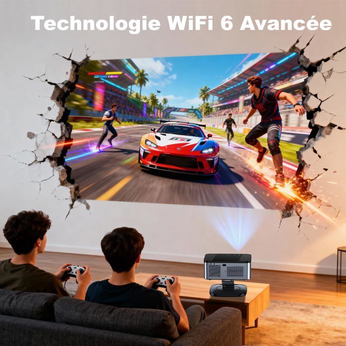 Videoproiettore Wanbo Xiaomi 1080p Full HD WIFI – Netflix, YouTube, HDMI, 3500 ANSI