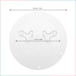 Trappe De Visite Ronde étanche Nuova Rade – ø Encastrement 210 Mm, Blanc, Pour Bateau Ou Caravane