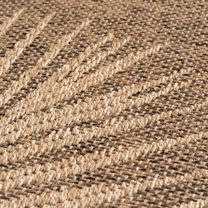 SIMPEX Tapis d'extérieur Beige 80x150 cm, résistant aux intempéries et aux UV, idéal pour la Cuisine, Le Balcon, la terrasse, Ainsi Que Le Salon et la Salle à Manger