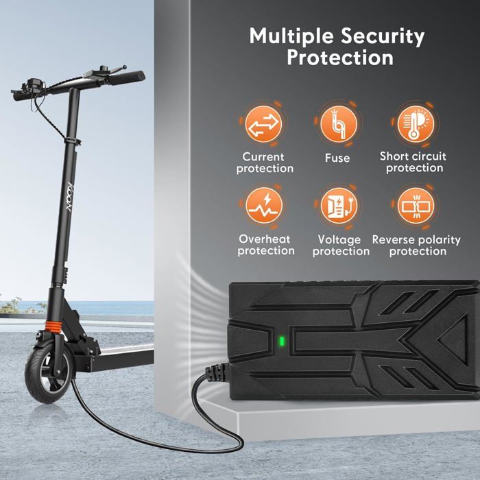 Chargeur 54,6V-2A Pour Trottinette Kugoo M4, M4 Pro Et UrbanGlide E-Cross Pro – Connecteur GX16
