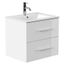 Meuble Salle De Bain Firenze 60 En Blanc Brillant Achat Vente