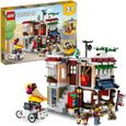 LEGO® 31131 Creator 3-en-1 Le Magasin de Nouille du Centre-Ville, Jouet Transformable en Magasin, en Kiosque ou en Salle d’Arcade-0