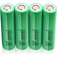 Authentic Samsung INR 18650-25R 3.6V 2500mAh Rechargeable Battery (4 pièces)-0