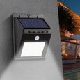 SHOP-STORY - SOLARNA : Applique Murale Lampe LED Sans Fil avec Panneau Solaire et Capteur de Mouvement 120° Portée 3 Mètres-0