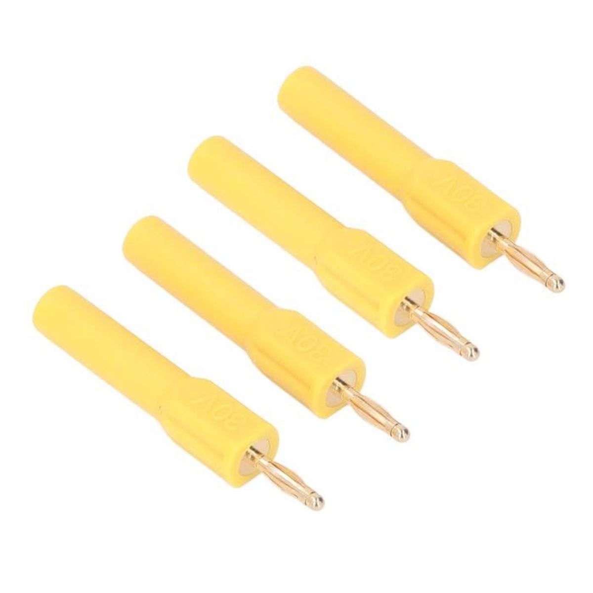 Mxzzand connecteur banane Connecteur de fiches banane 2mm mâle à 4mm