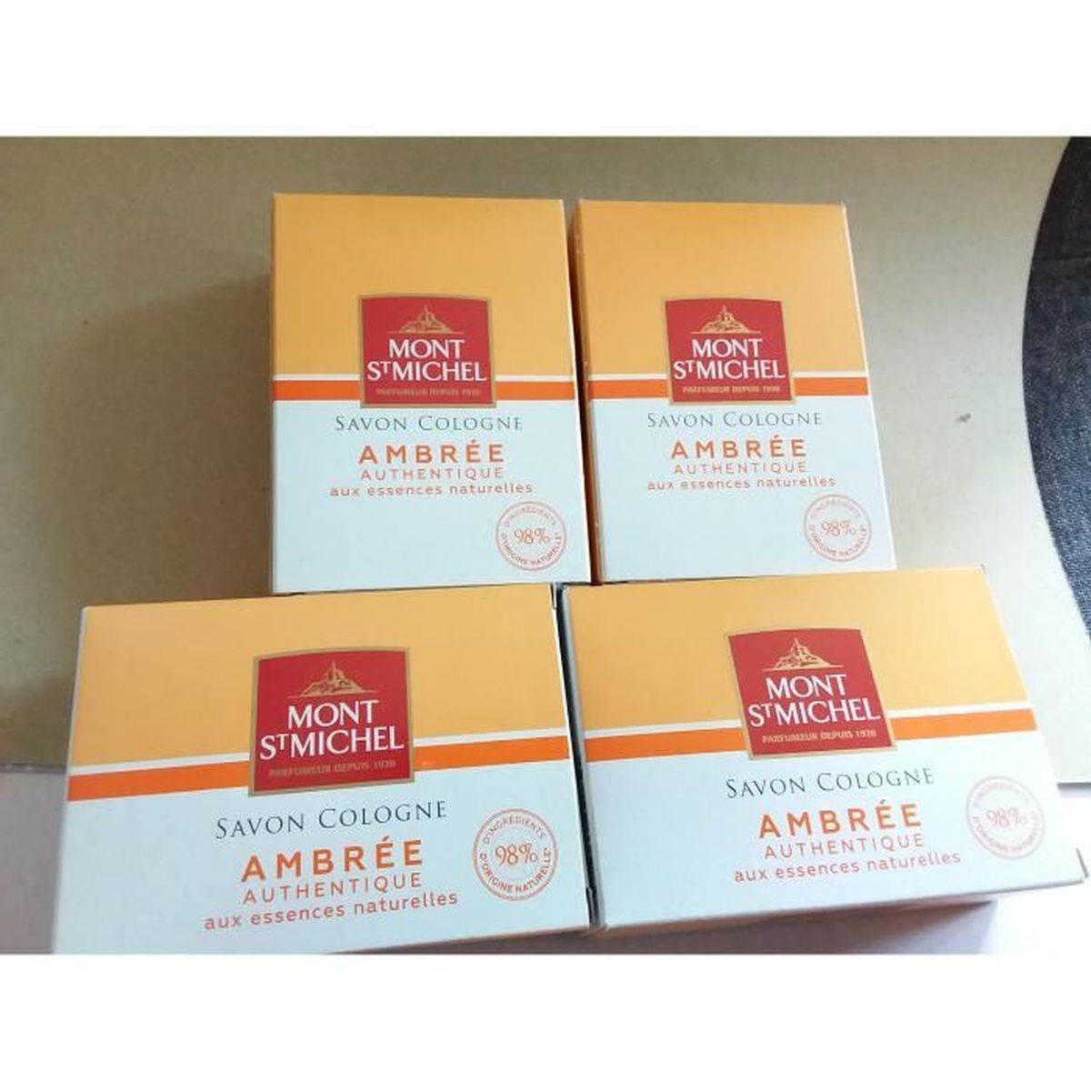 Mont St Michel savon Cologne ambrée authentique aux essences naturelles
