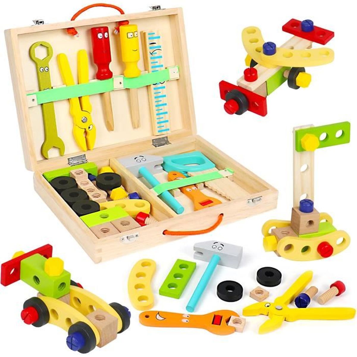 Caisse Outils Bois Enfant Jeu Construction Boite Outil Jeux caisse-outils-bois-enfant-jeu-construction-boite-outil-jeux