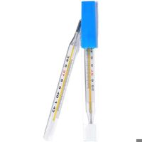 Thermomètre médical en verre à mercure, mesure de la température corporelle pour bébé adulte, paquet de 2