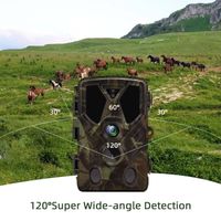 Caméra de Surveillance extérieure à infrarouge 36mp 2.7K, avec Vision nocturne, idéale pour la chasse, Hc 812