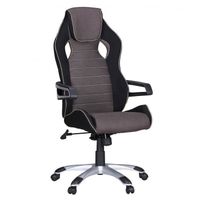 Chaise et fauteuil de bureau noir design en tissu L. 53 x P. 53 x H. 120 - 130 cm collection Robinson VIV-40340 Noir