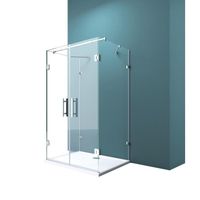 Mai & Mai Cabine de douche en forme U 80x90 deux portes de douche coulissante verre trempé transparent RAV40UK