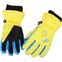 gants d'hiver,Gants de Ski Enfant,Gants Sport Snowboard Coupe-Vent,Moufles Neige Hiver Chaud,pour pour Outdoor Ski Cyclisme(jaune)