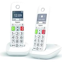 Téléphone Fixe GIGASET E290 A Duo Blanc - Répondeur numérique intégré et grand écran rétroéclairé