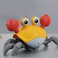 SURENHAP Jouets pour bébé crabe rampant Jouet de crabe rampant avec lumières musique évitement automatique puericulture coffret