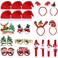 Lot De 24 Montures De Lunettes De Fête à Paillettes De Noël