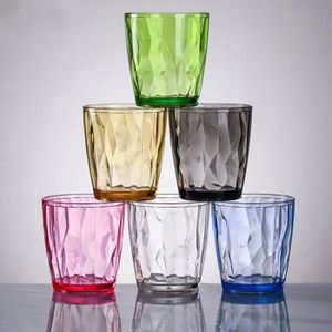 8x Pièces Verre à Vin Parfait San Plastique Dur 300 Ml Chacune - Verres De Camping