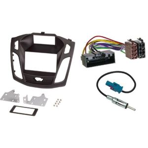 Ford Fiesta 2007 Sound-way - Kit Montage Autoradio 2 DIN Pour Ford Fiesta/Fusion 2002-2005 - Cadre Métallique Noir Adaptateur Radio Ford Fiesta 2002