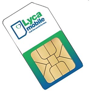 CARTE SIM Carte sim pré payée Lyca Mobile 