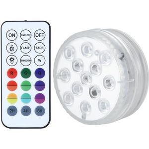 Spot LED RVB fonctionnant sur piles avec télécommande, 16 changements  couleur d'éclairage d'armoire intensité variable Éclairage vitrine  éclairage sans fil LED lampe tactile et fonction mémoire pile